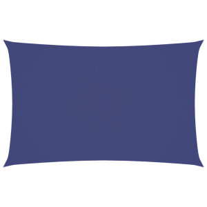 Toldo de vela rectangular tela Oxford azul 2x4.5 m H