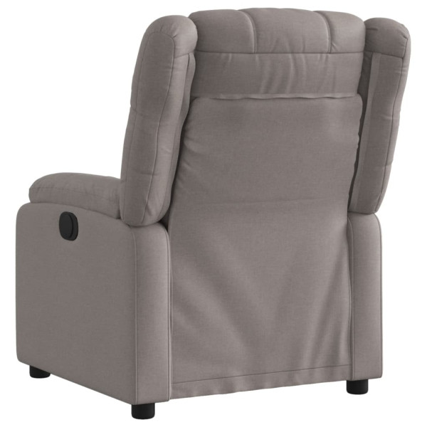 Sillón reclinable eléctrico tela gris taupé M 5