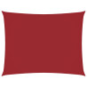 Para-sol estilo vela tecido oxford retangular 6x8 m vermelho 2