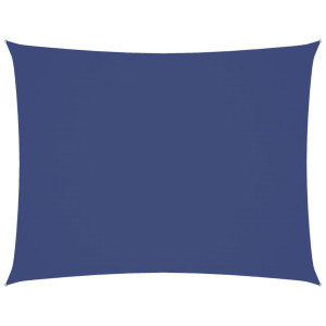 Toldo de vela rectangular tela Oxford azul 3.5x4.5 m H