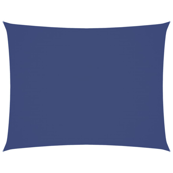 Para-sol estilo vela tecido oxford retangular 3.5x4.5 m azul M 2