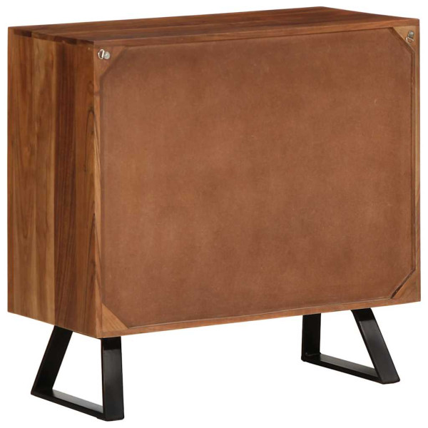 Cajonera marrón miel 70x35x70 cm madera maciza acacia M 5