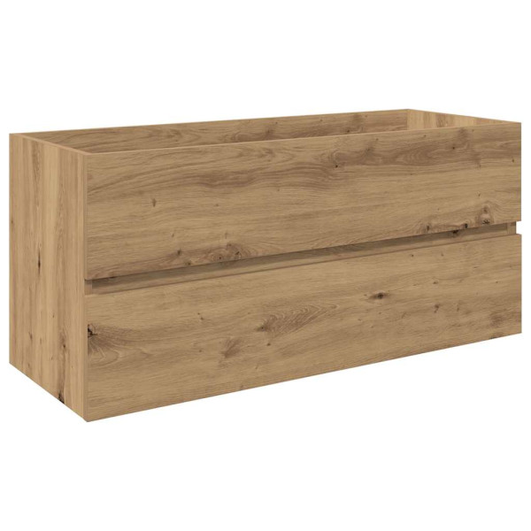 Mueble para lavabo con lavabo integrado y grifo roble artesanal M 4