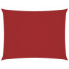 Para-sol estilo vela tecido oxford retangular 3.5x5 m vermelho 2