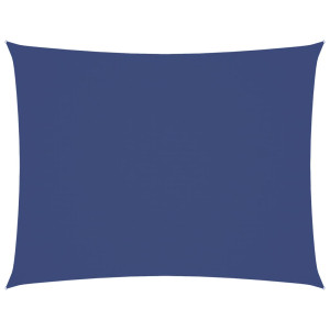 Toldo de vela rectangular de tela oxford azul 6x8 m H