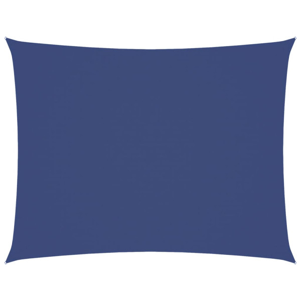 Para-sol estilo vela tecido oxford retangular 6x8 m azul M 2
