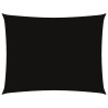 Toldo de vela rectangular de tela oxford negro 6x8 m 2