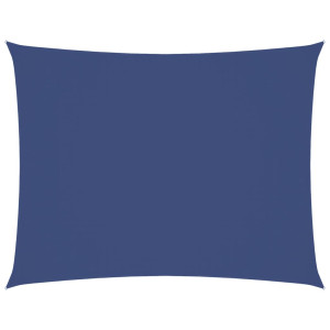 Toldo de vela rectangular de tela oxford azul 3x6 m H