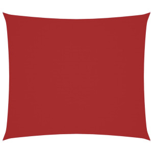 Para-sol estilo vela tecido oxford retangular 2x2.5 m vermelho H