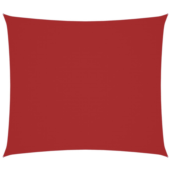 Toldo de vela rectangular tela Oxford rojo 2x2.5 m M 2
