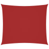 Para-sol estilo vela tecido oxford retangular 2x2.5 m vermelho 2