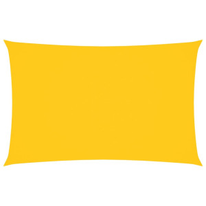 Toldo de vela rectangular tela Oxford amarillo 2x5 m H