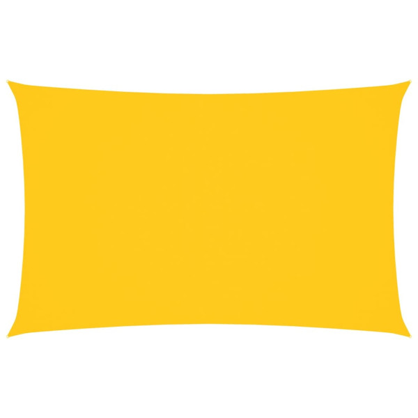 Toldo de vela rectangular tela Oxford amarillo 2x5 m M 2
