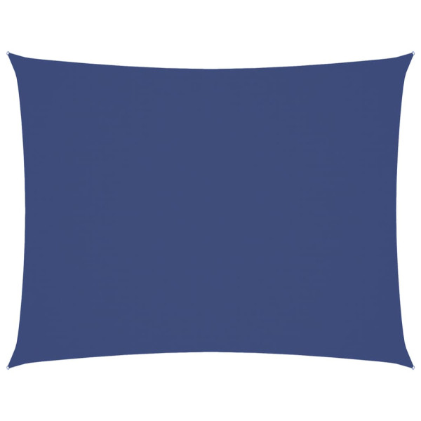 Para-sol estilo vela tecido oxford retangular 5x6 m azul M 2