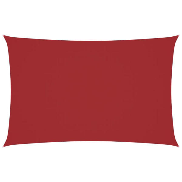 Para-sol estilo vela tecido oxford retangular 2x5 m vermelho M 2