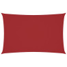 Para-sol estilo vela tecido oxford retangular 2x5 m vermelho 2