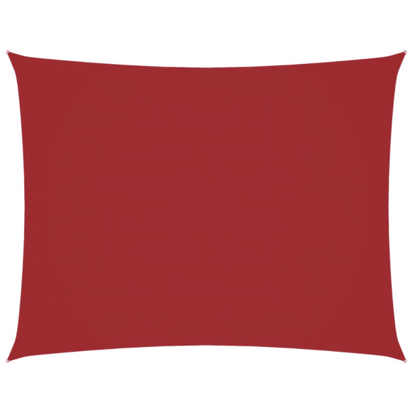 Toldo de vela rectangular tela Oxford rojo 3x4 m M 2