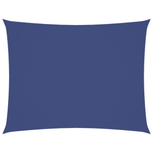 Toldo de vela rectangular tela Oxford azul 3x4 m H
