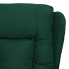 Sillón de masaje eléctrico tela verde oscuro 5