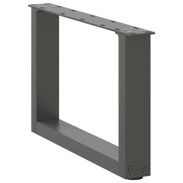 Pés para mesa de centro em forma de U. 2 peças. antracite. 50x(30-31) cm. aço M 4