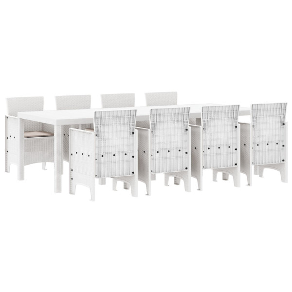 Conjunto de Jantar ao Ar Livre 9 pcs Cinzento-claro M 2