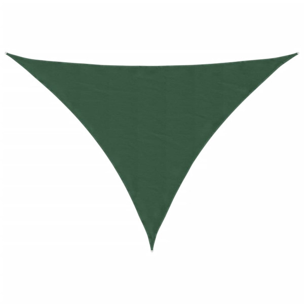Toldo de vela triangular tela Oxford verde oscuro 3x4x4 m M 2