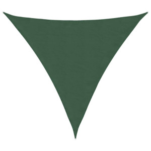 Toldo de vela triangular tela Oxford verde oscuro 3x3x3 m H