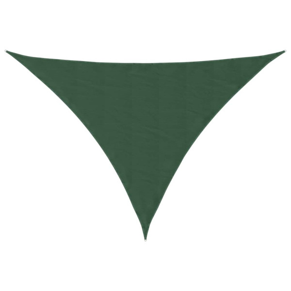Toldo de vela triangular tela Oxford verde oscuro 4x5x6.4 m M 2