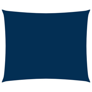 Toldo de vela rectangular tela Oxford azul 3x5 m H