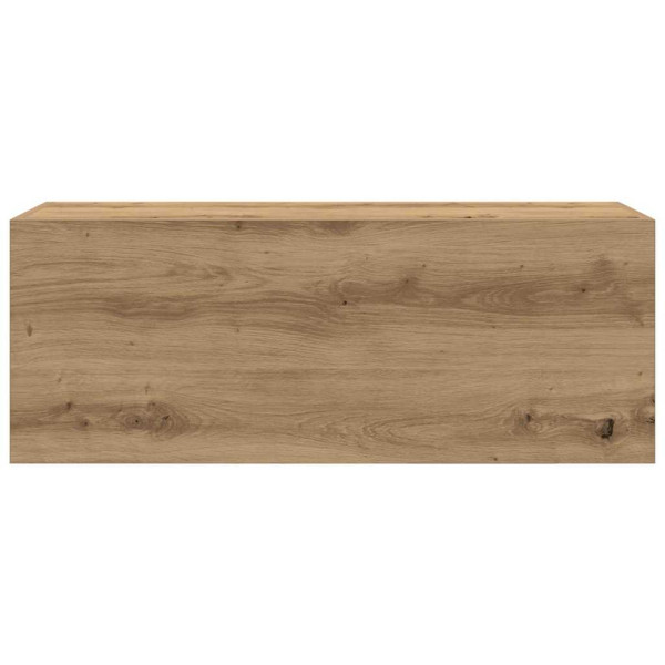 Mueble de pared baño madera ingeniería roble artisan 80x25x30cm M 5