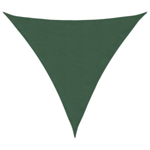 Toldo de vela triangular tela Oxford verde oscuro 6x6x6 m H