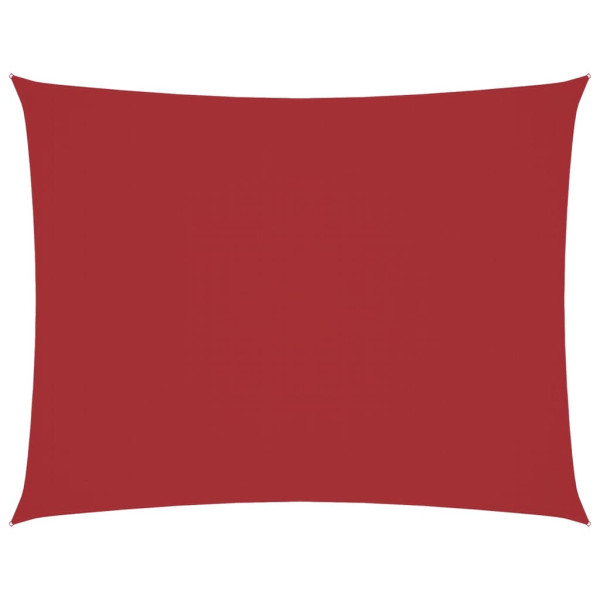 Toldo de vela rectangular tela Oxford rojo 3x4.5 m M 2