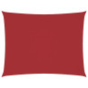 Toldo de vela rectangular tela Oxford rojo 3x4.5 m 2