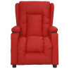 Sillón de masaje eléctrico cuero sintético rojo tinto 3