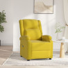 Sillón reclinable eléctrico de terciopelo amarillo 1