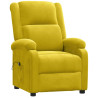 Sillón reclinable eléctrico de terciopelo amarillo 3