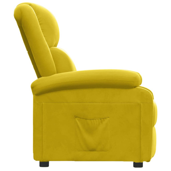 Sillón reclinable terciopelo amarillo M 4