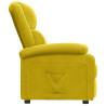 Sillón reclinable terciopelo amarillo 4