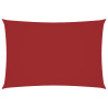 Toldo de vela rectangular tela Oxford rojo 3x5 m 2