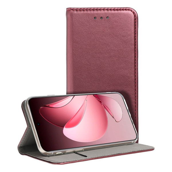 Funda COOL Flip Cover para Oppo Reno 13 Pro 5G Liso Burgundy D