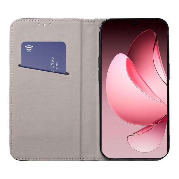 Funda COOL Flip Cover para Oppo Reno 13 Pro 5G Liso Burgundy M 4