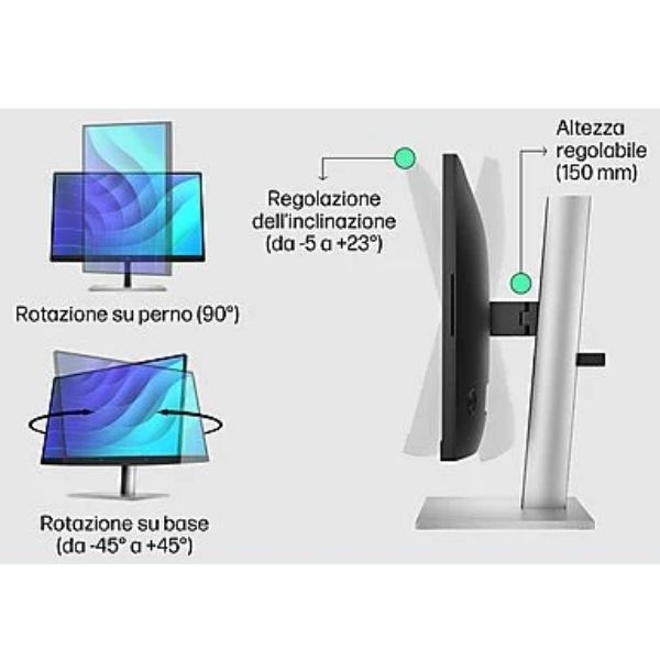 Monitor HP 21.5" E22 G5 IPS negro M 5