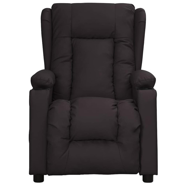 Sillón de masaje elevable cuero sintético negro M 3