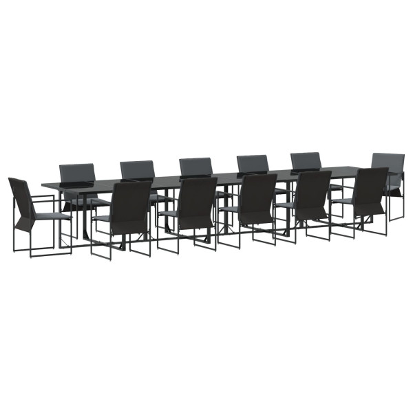 Conjunto de Jantar de Jardim com 16 Peças e Almofadas em Aço e Textilene M 4