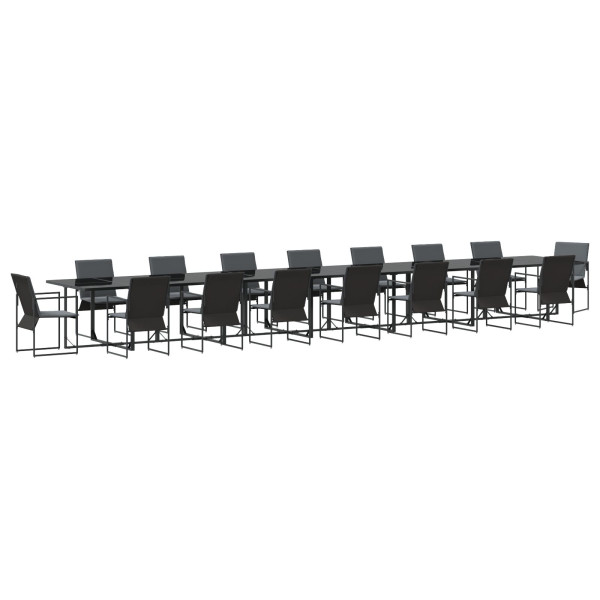 Conjunto de Comedor de Jardín de 22 Piezas con Cojines de Steel y Textileno M 4