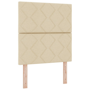 Cabecero  Diseño de Bloques de Diamante Crema 80 cm Tela. Cabecero  Diseño de Bloques de Diamante Crema 160 cm Tela H