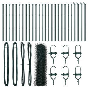 Cerca Hexagonal  Verde 0.6x50 m Aço H