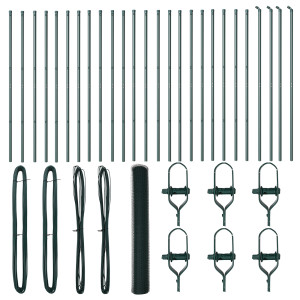 Cerca Hexagonal  Verde 1x50 m Aço H