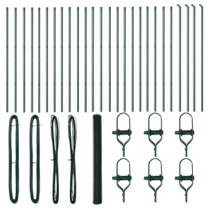 Cerca Hexagonal  Verde 1.6x50 m Aço H