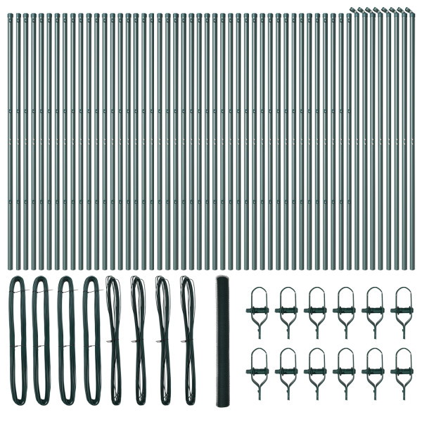 Cerca Hexagonal  Verde 1.6x100 m Aço M 2